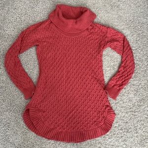Maternity long sweater, light red, size M
